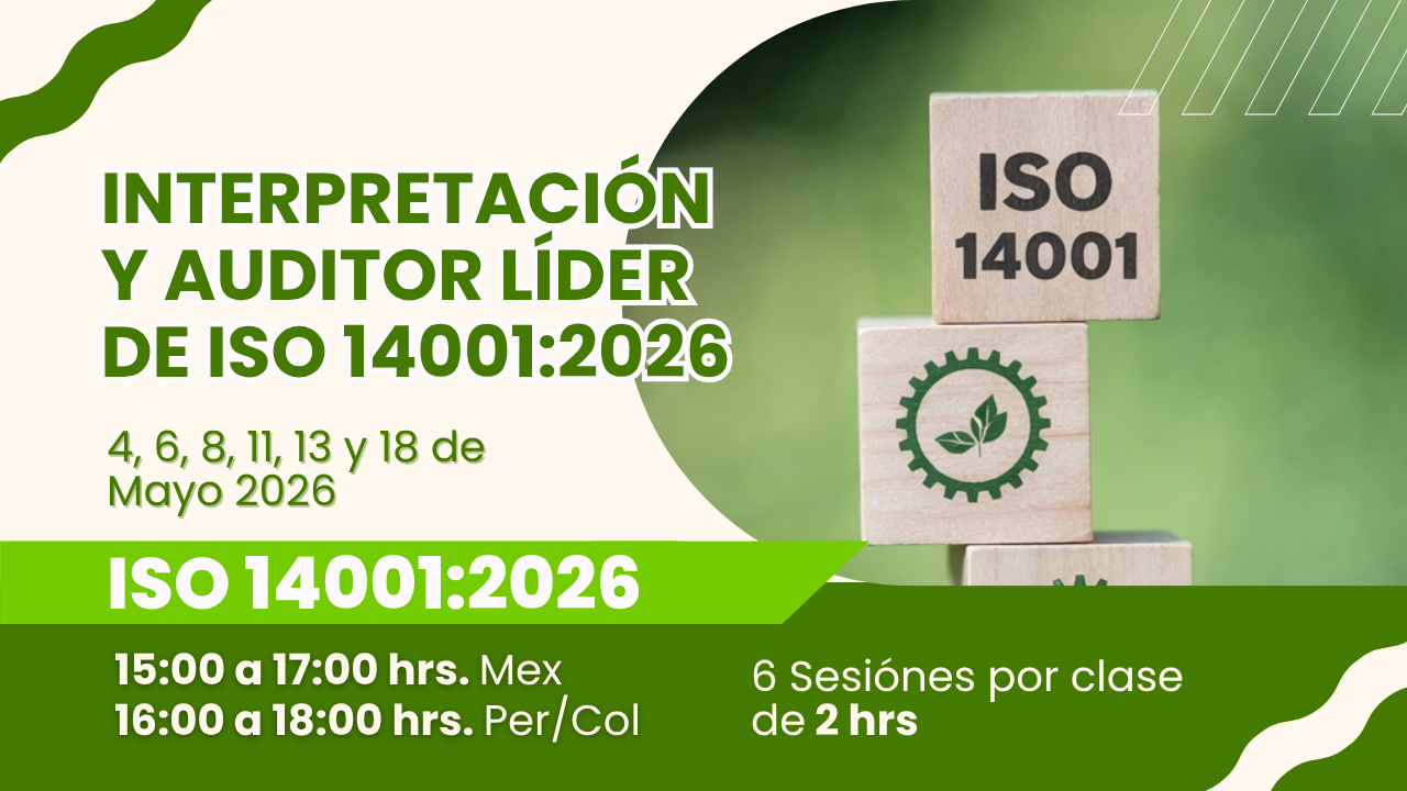 Interpretación y auditor líder interno de ISO 14001:2026